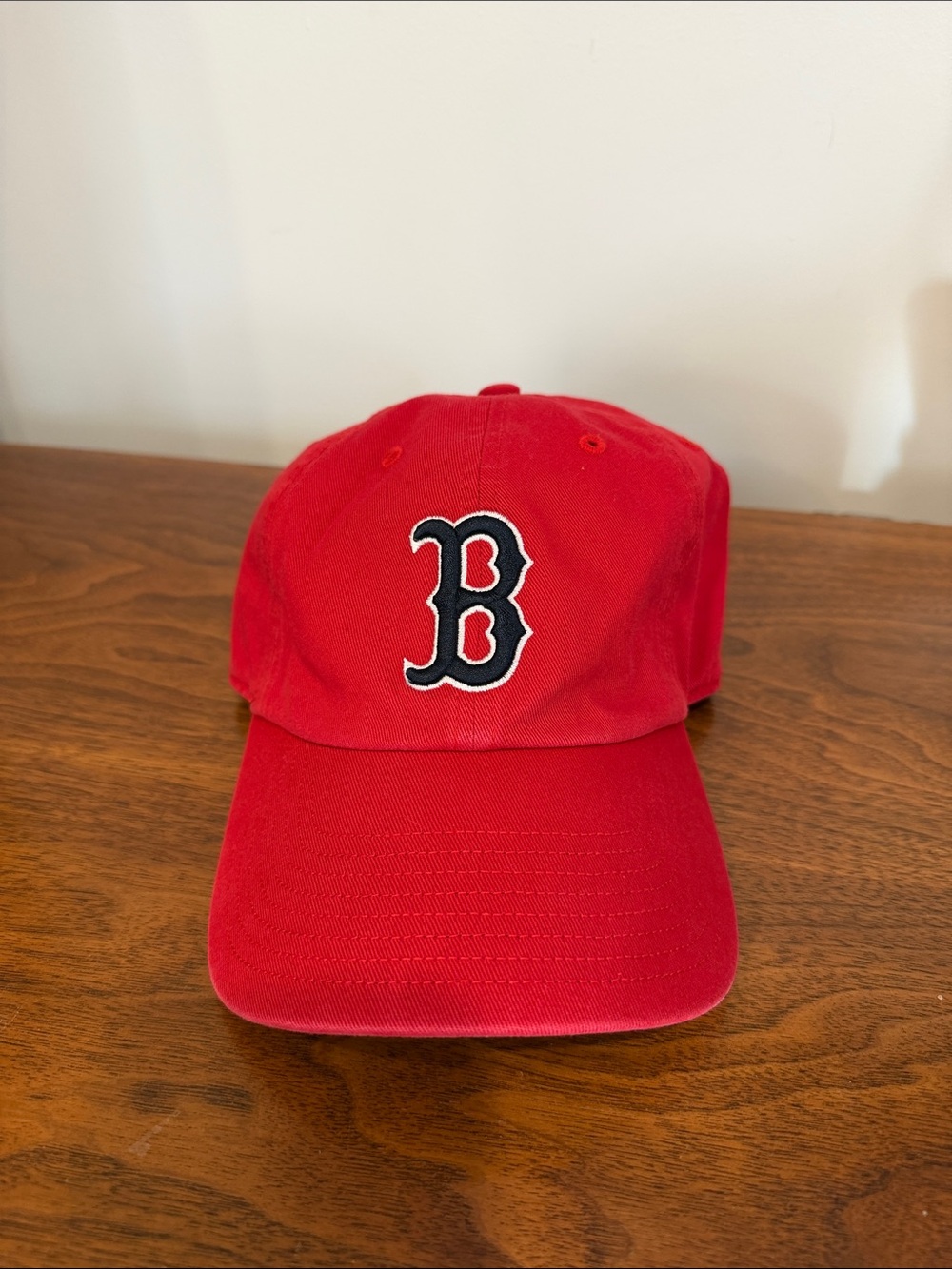 Red Sox Baseball Cap with Embroidered 'B' Logo